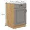 Küchenschrank Stilo claygrey/artisan 50D 1F 1S BB,2