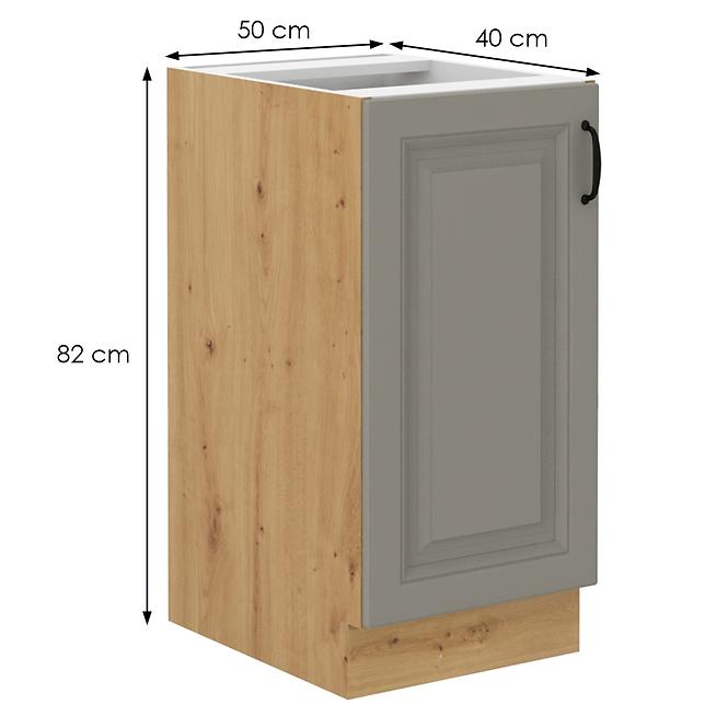 Küchenschrank Stilo claygrey/artisan 40D 1F BB,2