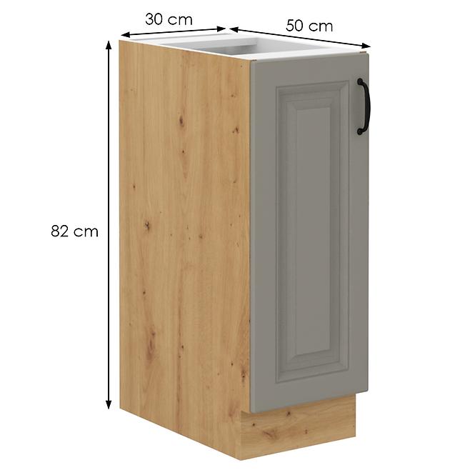 Küchenschrank Stilo claygrey/artisan 30D cargo BB,2