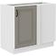 Küchenschrank Stilo claygrey/weiß 105 ND 1F BB