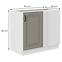 Küchenschrank Stilo claygrey/weiß 105 ND 1F BB,2