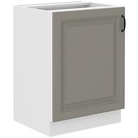 Küchenschrank Stilo claygrey/weiß 60D 1F BB