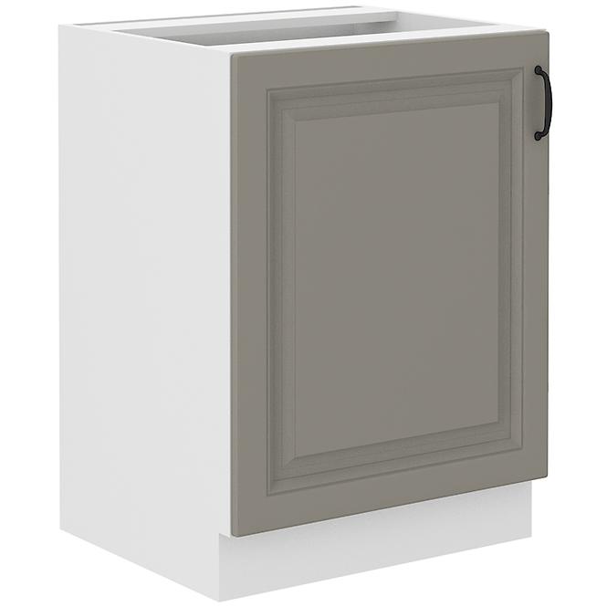 Küchenschrank Stilo claygrey/weiß 60D 1F BB