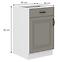 Küchenschrank Stilo claygrey/weiß 50D 1F 1S BB,2
