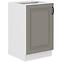 Küchenschrank Stilo claygrey/weiß 50ZL 1F BB