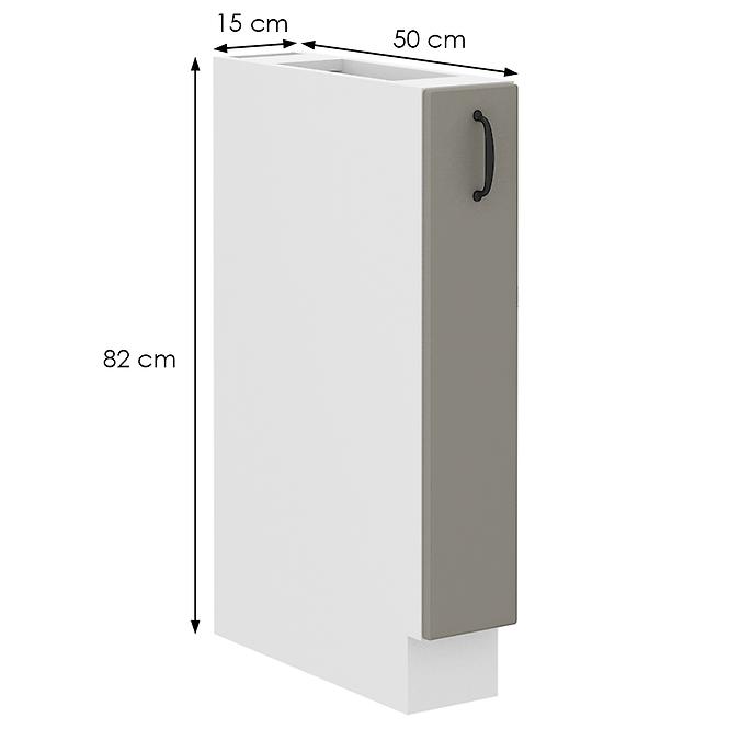 Küchenschrank Stilo claygrey/weiß 15D cargo BB,2