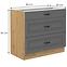 Küchenschrank Stilo dustgrey/artisan 80D 3S BB,2