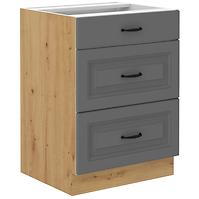 Küchenschrank Stilo dustgrey/artisan 60D 3S BB