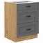 Küchenschrank Stilo dustgrey/artisan 60D 3S BB