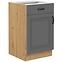 Küchenschrank Stilo dustgrey/artisan 50D 1F 1S BB
