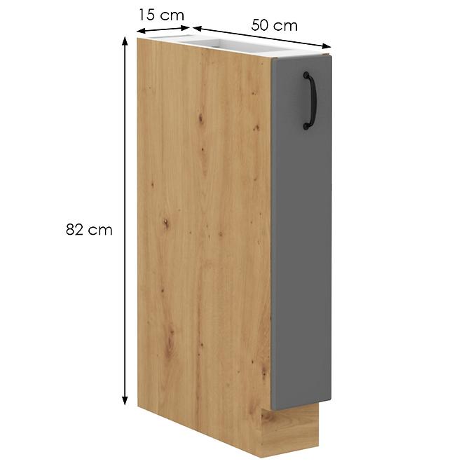Küchenschrank Stilo dustgrey/artisan 15D cargo BB,2