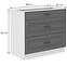 Küchenschrank Stilo dustgrey/weiß 80D 3S BB,2