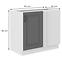Küchenschrank Stilo dustgrey/weiß 105 ND 1F BB,2