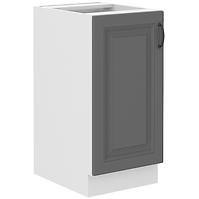 Küchenschrank Stilo dustgrey/weiß 40D 1F BB
