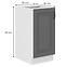 Küchenschrank Stilo dustgrey/weiß 40D 1F BB,2