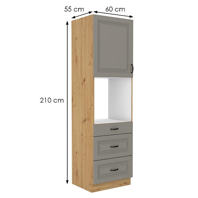 Küchenschrank Stilo claygrey/artisan 60DPS-210 3S 1F,2