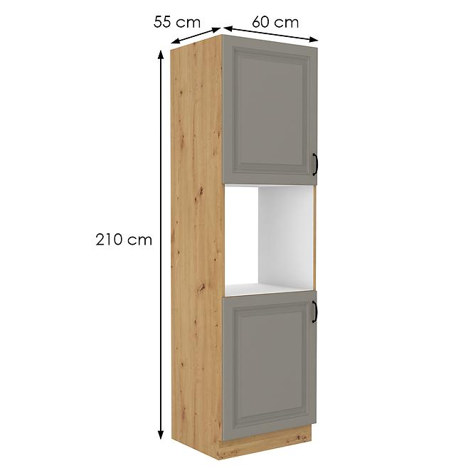 Küchenschrank Stilo claygrey/artisan 60DP-210 2F,2
