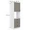 Küchenschrank Stilo claygrey/weiß 60DPS-210 3S 1F,2