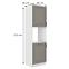 Küchenschrank Stilo claygrey/weiß 60DP-210 2F,2