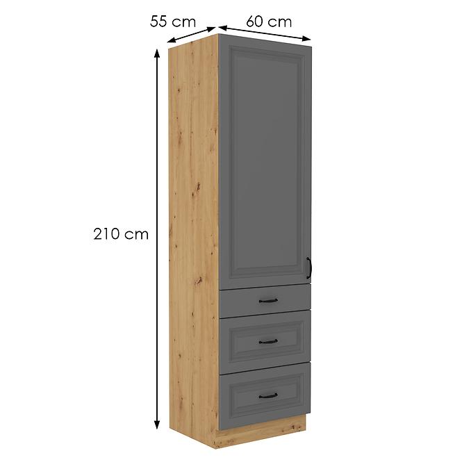 Küchenschrank Stilo dustgrey/artisan 60DKS-210 3S 1F,2