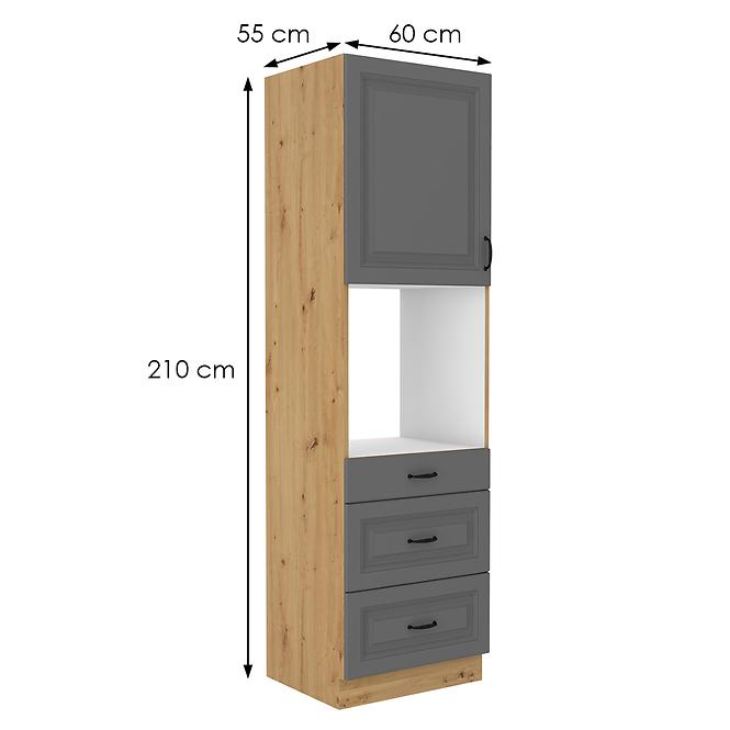 Küchenschrank Stilo dustgrey/artisan 60DPS-210 3S 1F,2