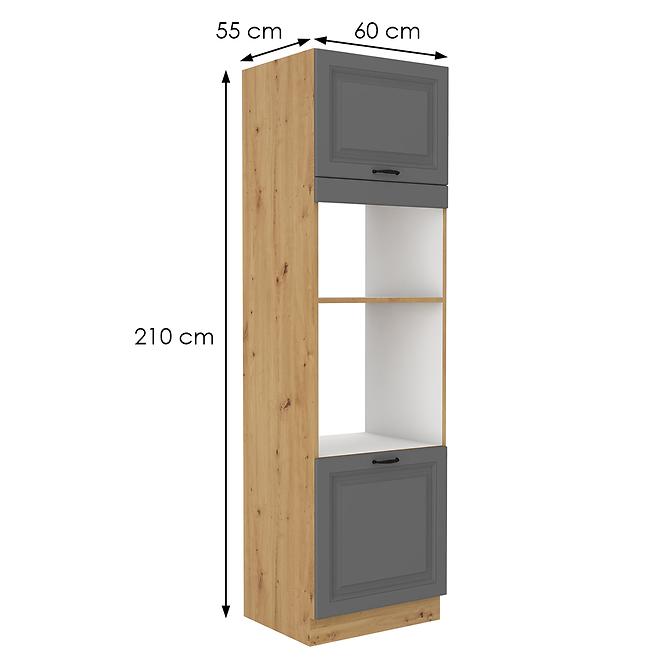 Küchenschrank Stilo dustgrey/artisan 60DMP-210 2F,2