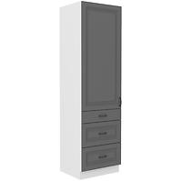 Küchenschrank Stilo dustgrey/weiß 60DKS-210 3S 1F
