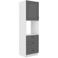 Küchenschrank Stilo dustgrey/weiß 60DPS-210 3S 1F
