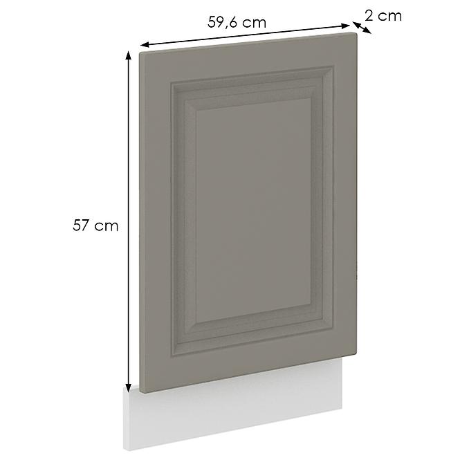 Türen für Einbauspülmaschine Küchenschrank Stilo claygrey/weiß 570x446,2