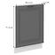 Türen für Einbauspülmaschine Küchenschrank Stilo dustgrey/weiß 713x596,2