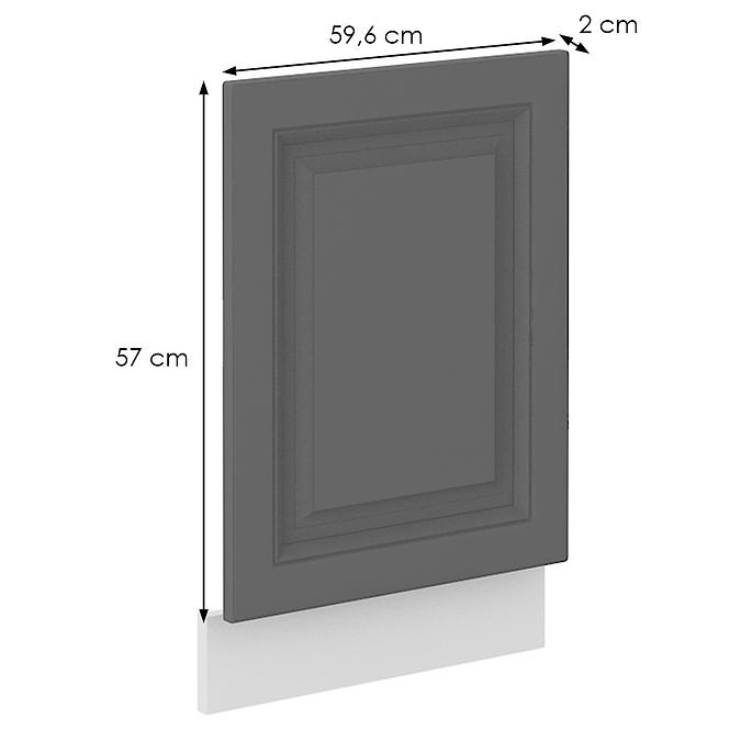 Türen für Einbauspülmaschine Küchenschrank Stilo dustgrey/weiß 570x446,2