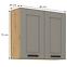 Küchenschrank Luna claygrey/artisan 80G-72 2F,2