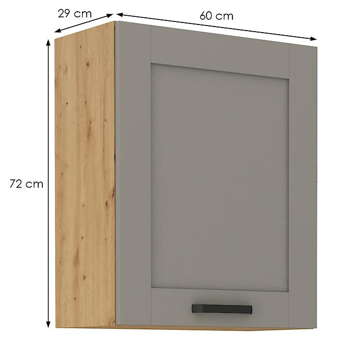 Küchenschrank Luna claygrey/artisan 60G-72 1F,2