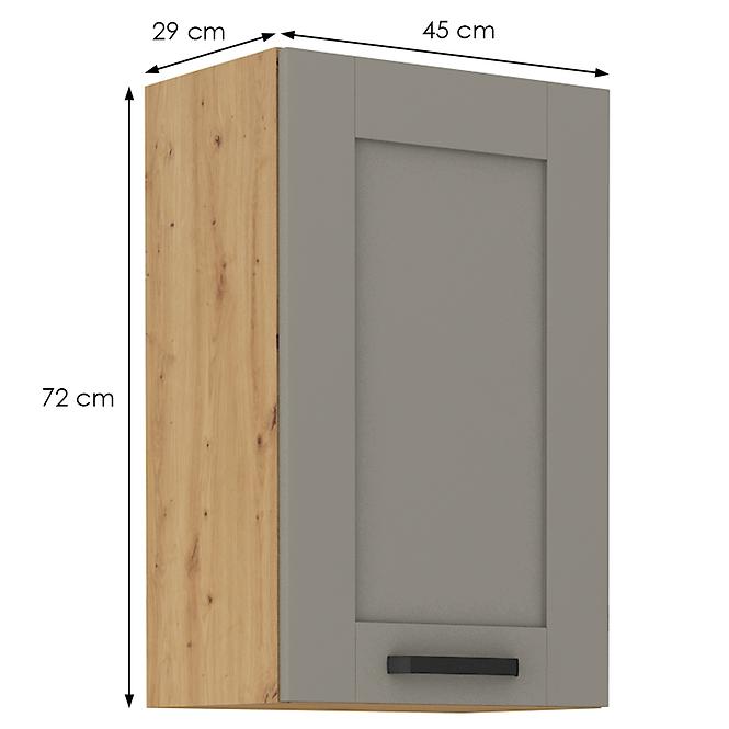 Küchenschrank Luna claygrey/artisan 45G-72 1F,2