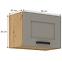 Küchenschrank Luna claygrey/artisan 50GU-36 1F,2