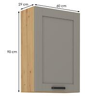 Küchenschrank Luna claygrey/artisan 60G-90 1F