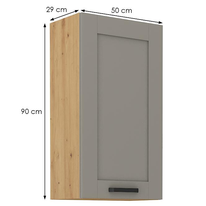 Küchenschrank Luna claygrey/artisan 50G-90 1F,2