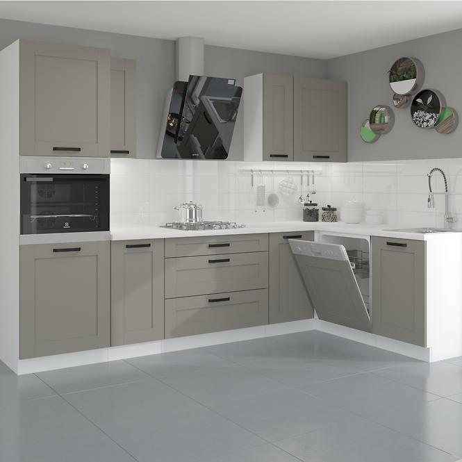 Küchenschrank Luna claygrey/weiß 80G-72 2F,6