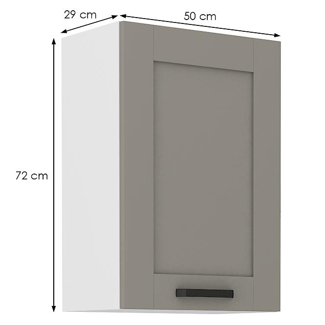 Küchenschrank Luna claygrey/weiß 50G-72 1F,2