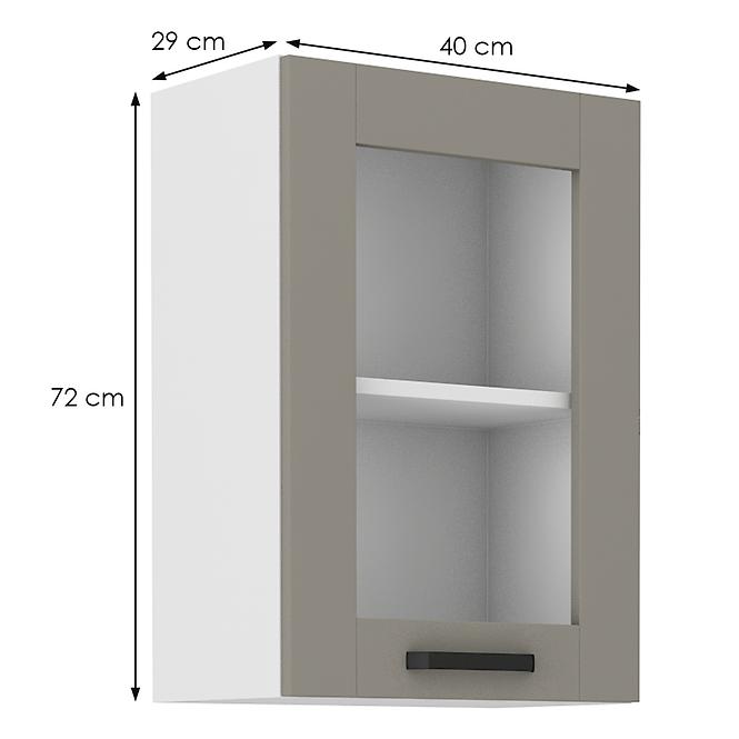 Küchenschrank Luna claygrey/weiß 40GS-72 1F,2