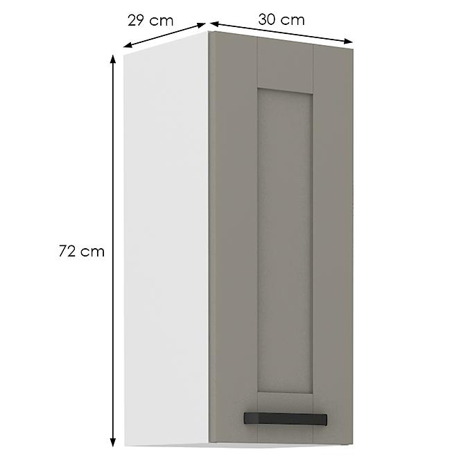 Küchenschrank Luna claygrey/weiß 30G-72 1F,2