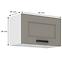 Küchenschrank Luna claygrey/weiß 60GU-36 1F,2