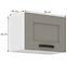 Küchenschrank Luna claygrey/weiß 50GU-36 1F,2
