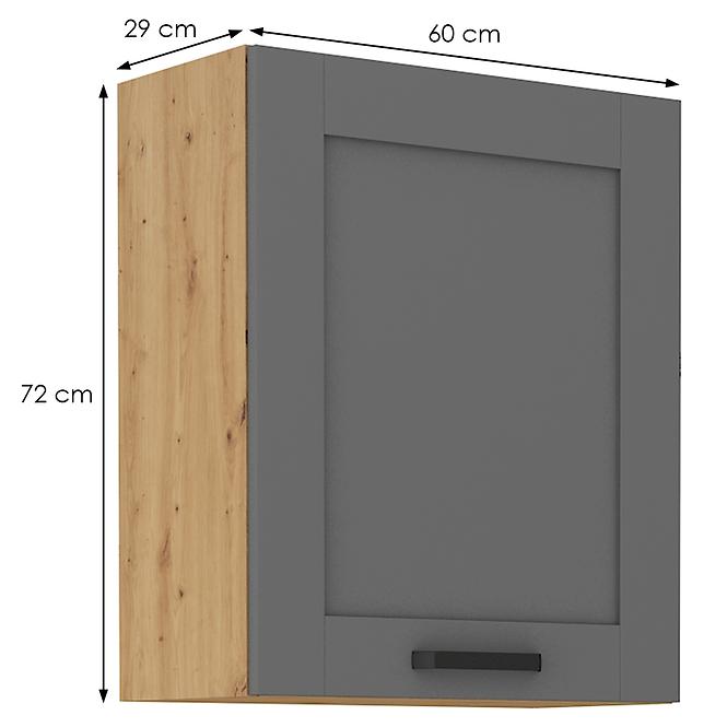 Küchenschrank Luna dustgrey/artisan 60G-72 1F,2
