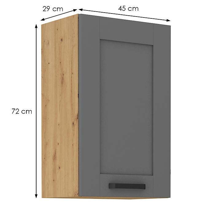 Küchenschrank Luna dustgrey/artisan 45G-72 1F,2