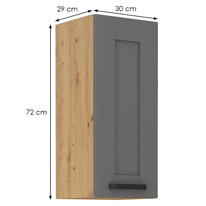 Küchenschrank Luna dustgrey/artisan 30G-72 1F,2