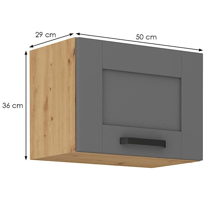 Küchenschrank Luna dustgrey/artisan 50GU-36 1F,2