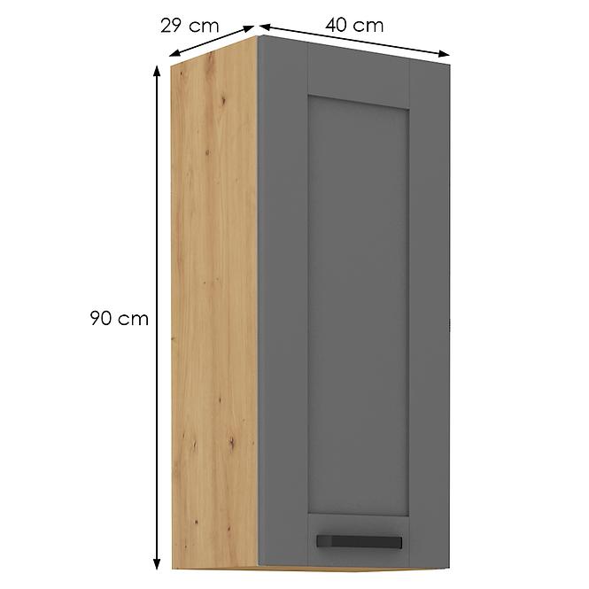 Küchenschrank Luna dustgrey/artisan 40G-90 1F,2