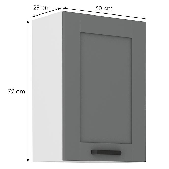 Küchenschrank Luna dustgrey/weiß 50G-72 1F,2
