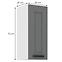 Küchenschrank Luna dustgrey/weiß 30G-72 1F,2